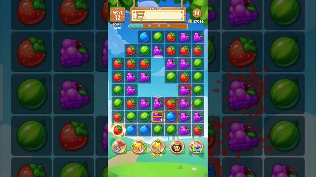 Fruit splash Level 21 | Fruir splash game | New Fruit game | #shorts | #newgames