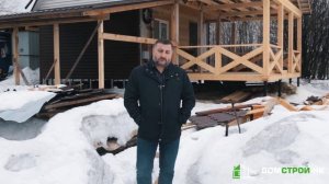 Пристроил террасу к дому из бруса