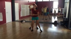 Salsa improvisation Zorina and Nikita Dance First 07.08.16