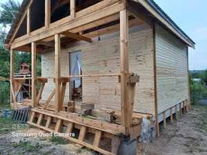 Обшивка стен каркасного дома