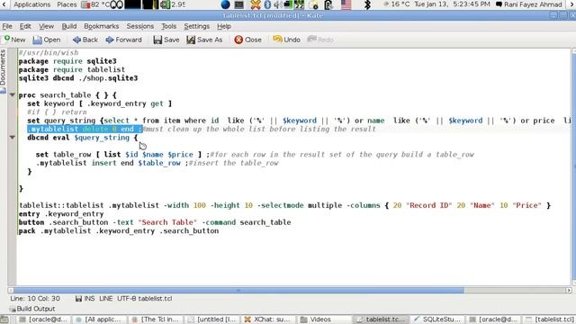A Jumpstart Tutorial in using the Tcl/Tk Tablelist Widget With Sqlite3 (English Version) смотреть онлайн