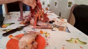 Разделка дикого гуся
