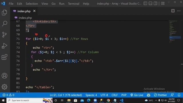Multidimensional Array | Foreach Loop Multidimensional Array in PHP ?? | Urdu | Hindi Tutorial #10✅