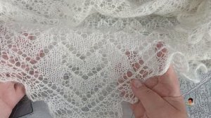 Косынка спицами " Сердечки 💖" Подробный МК на дзен канале.🧶🧶