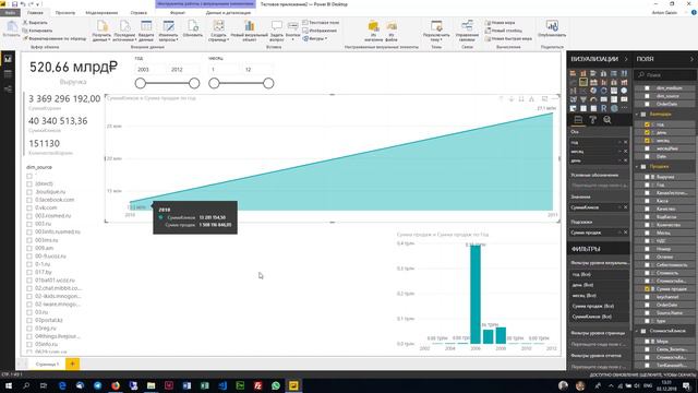 Урок 4/5 Обучающий курс Microsoft Power BI визуализация данных