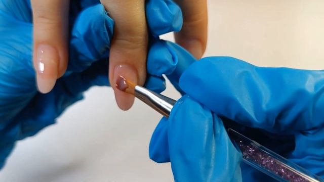 Укрепление гелем. Длинные ногти.Отпечатываем фольгу ? смотреть онлайн