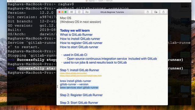 GitLab Beginner Tutorial 5 | How to install GitLab Runner on Mac OS