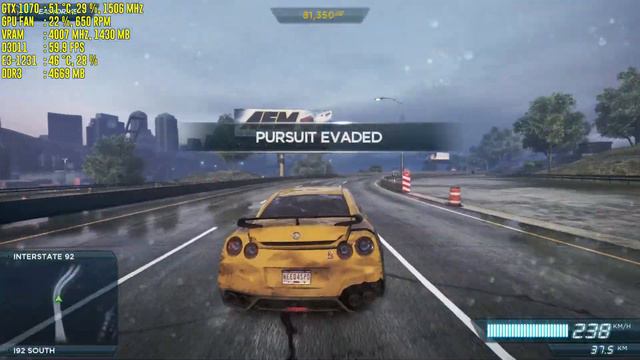 NFS: Most Wanted 2012: ULTRA GTX 1070 OC смотреть онлайн