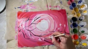 Правополушарное рисование для детей и взрослых. Мастер - класс. Сакура ?