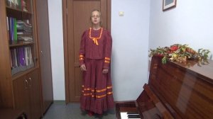 Возняк Мария. "Я у батюшки жила" хороводно-игровая песня, записана в с. Бергуль, Северного р-на, НСО