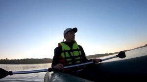 Kayak Solo Morning Trip.GoPro7.Путешествие в одиночку на надувном  каяке.
