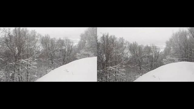 Сравнение: со стабилизацией и без