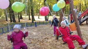 Открытие нового детского городка в парке, праздник "Площадка для друзей"