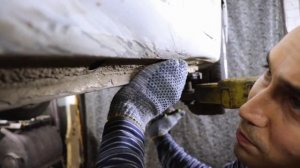 Выпрямление порогов без покраски. Honda Civic.