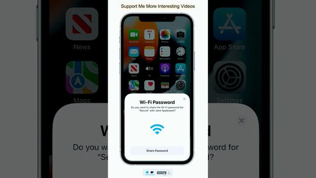 Share WiFi Password iphone