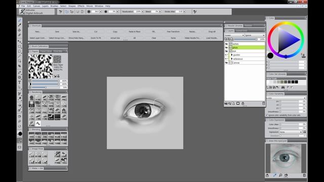How to Draw a REALISTIC EYE - Digital Art Tutorial
