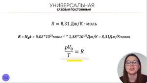 Вывод уравнения Менделеева-Клапейрона | Соня Бурулева | Физика