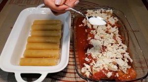 Nr. 95! Cannelloni mit Hühnerhackfleisch/ Каннеллони с куриным фаршем