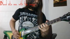 In Flames - Lunar Strain - Guitar cover + Lyrics video