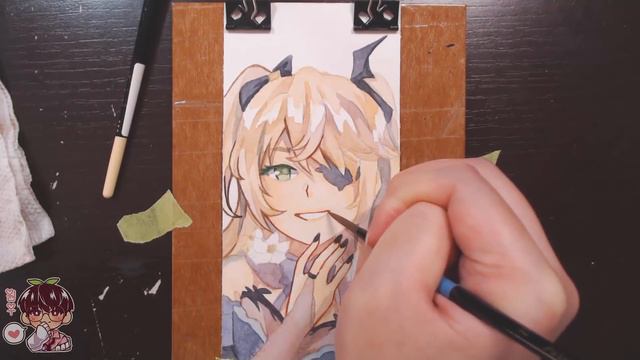Painting my Genshin Impact Team! |Watercolours| смотреть онлайн