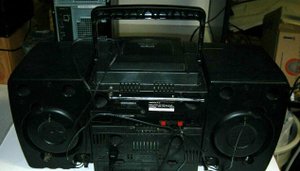 мультибассовый JVC PC-X55 Бумбокс кассетный CD-радио Стерео Винтаж-произведена в Малайзии-1995-год