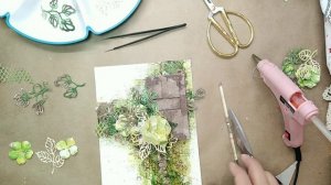 Мастер-класс. Миксмедиа панно. "Портал в лето". ДК LadyBug.