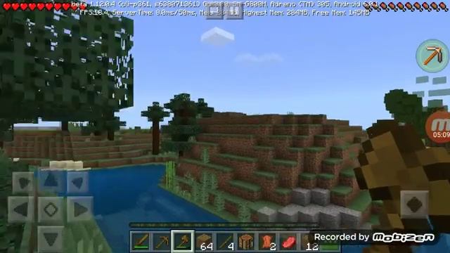 Выживание в майнкрафте PE 1.12.0.4 с взломкой смотреть онлайн