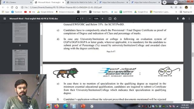 BEL recruitment 2022| Freshers| 311 vacancy| Salary ₹40,000| All India Eligible| Latest Jobs 2022 смотреть онлайн