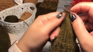 МК: Вяжем митенки с крышечкой,  ч. 1.