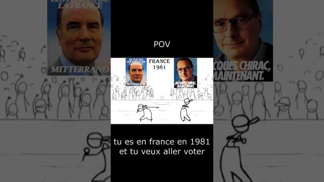 Jacques Chirac et François Mitterrand Président battle de freestyle musical 1981 (short)