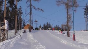 Гора лиственная, 10 км от Екатеринбурга. Катание с горы на бублике, тюбинг