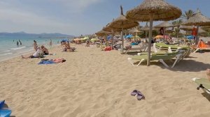 Mallorca Spain El Arenal Beach / Balearic Islands 4K