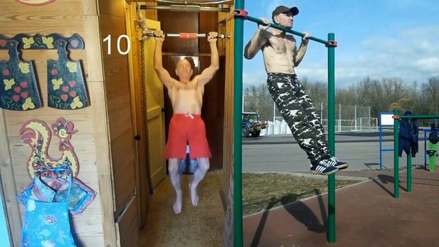 День Космонавтики: 20 Отжиманий от колец, и 20 строгих подтягиваний, выходы силой на столбах смотреть онлайн
