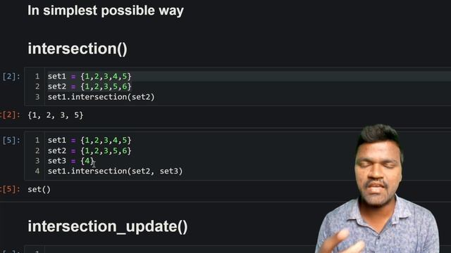 set intersection python | python set intersection function | python set intersect | python tutorial