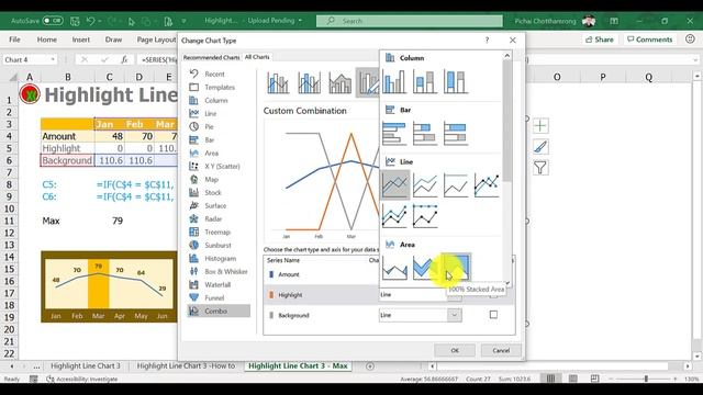 Highlight Line Chart in Excel #3 (Highlight Background -How to Create смотреть онлайн
