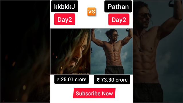 kkbkkJ vs Pathan Day 2 Box office collection😌 #pathan #kisikabhaikisikijaan #salmankhan