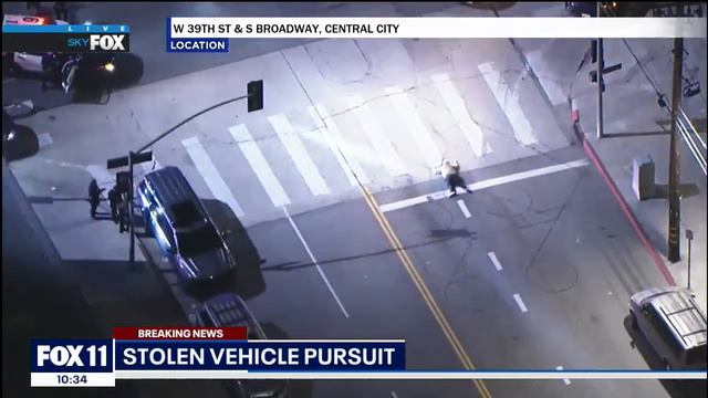 LAPD chasing driver across Los Angeles смотреть онлайн