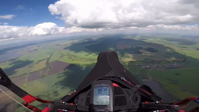 Улетаем с Онбии. Маршрутный полёт на параплане. Аэроклуб "Альтаир-Аэро" смотреть онлайн