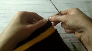 Шарф вязаный спицами из фильма Гарри Поттер ??⚡?. Простой узор. Шарф для начинающих. МК.mp4