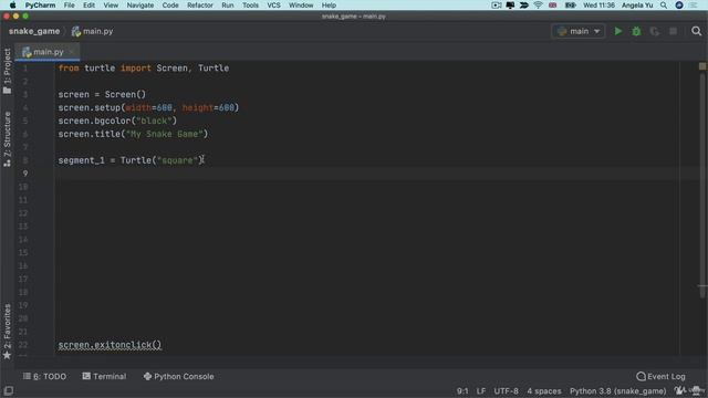 Screen Setup and Creating a Snake Body | 100 Days of Code: The Complete Python Pro Bootcamp for 202