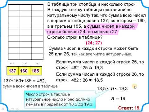 ЕГЭ БАЗА Сколько строк в таблице