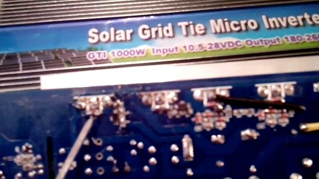 1kw 1000w 10.5-28VDC / 180-260VAC solar grid tie inverter repair смотреть онлайн