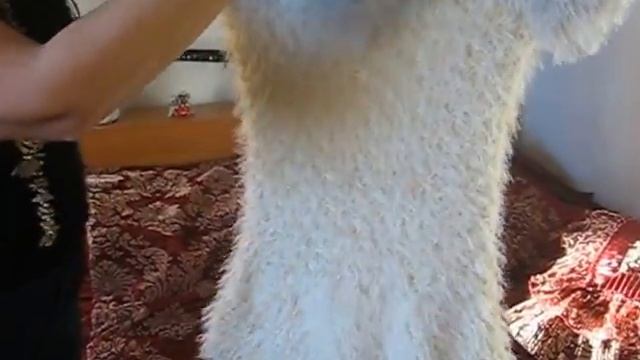 Изделие из пряжи с эффектом лебяжьего пуха смотреть онлайн