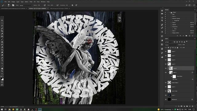 Как сделать готическую иллюстрацию с каллиграфией смотреть онлайн
