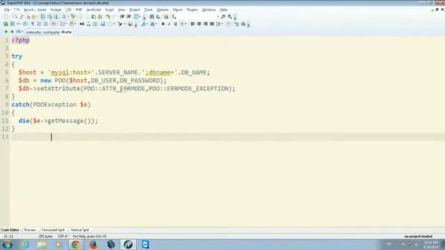 PHP PDO Tutorial Connecto to database and CRUD смотреть онлайн