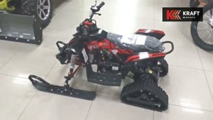 Детский квадроцикл - снегоход. Motax Gekkon 90cc. Установочный комплект гусеницы и лыжи