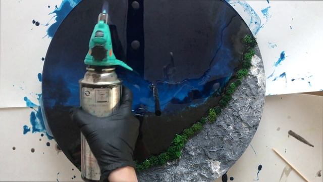 Многослойные часы из эпоксидной смолы, море смолой, resin art смотреть онлайн