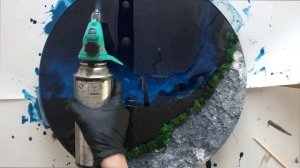 Многослойные часы из эпоксидной смолы, море смолой, resin art