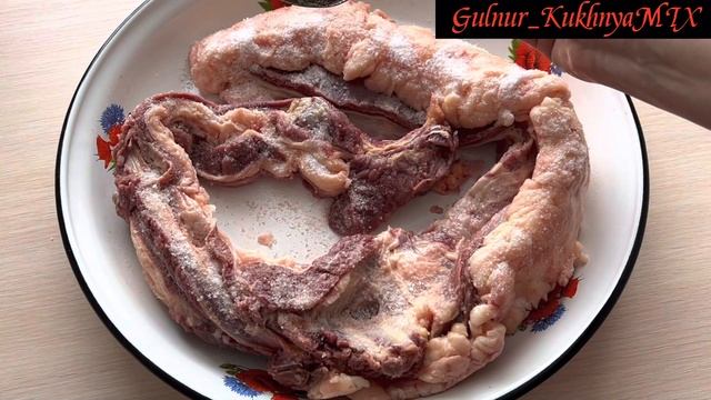 Вяленое мясо. Как казахи вялят мясо ASMR