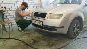 ОСЛЕПШАЯ ШКОДА ФАБИЯ | ЛЕЧЕНИЕ - ПОЛИРОВКА ФАР.